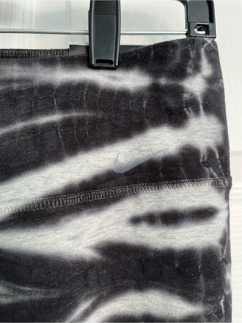 Nike Black & White Tie-Dye Leggings